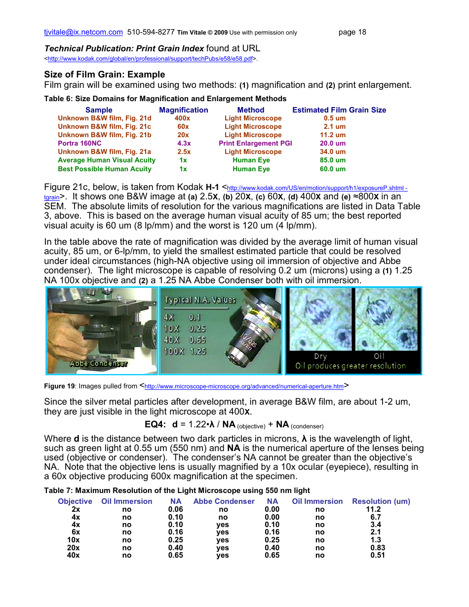 Film Grain, Resolution and Fundamental Film Particles - Version 24, Page 18
