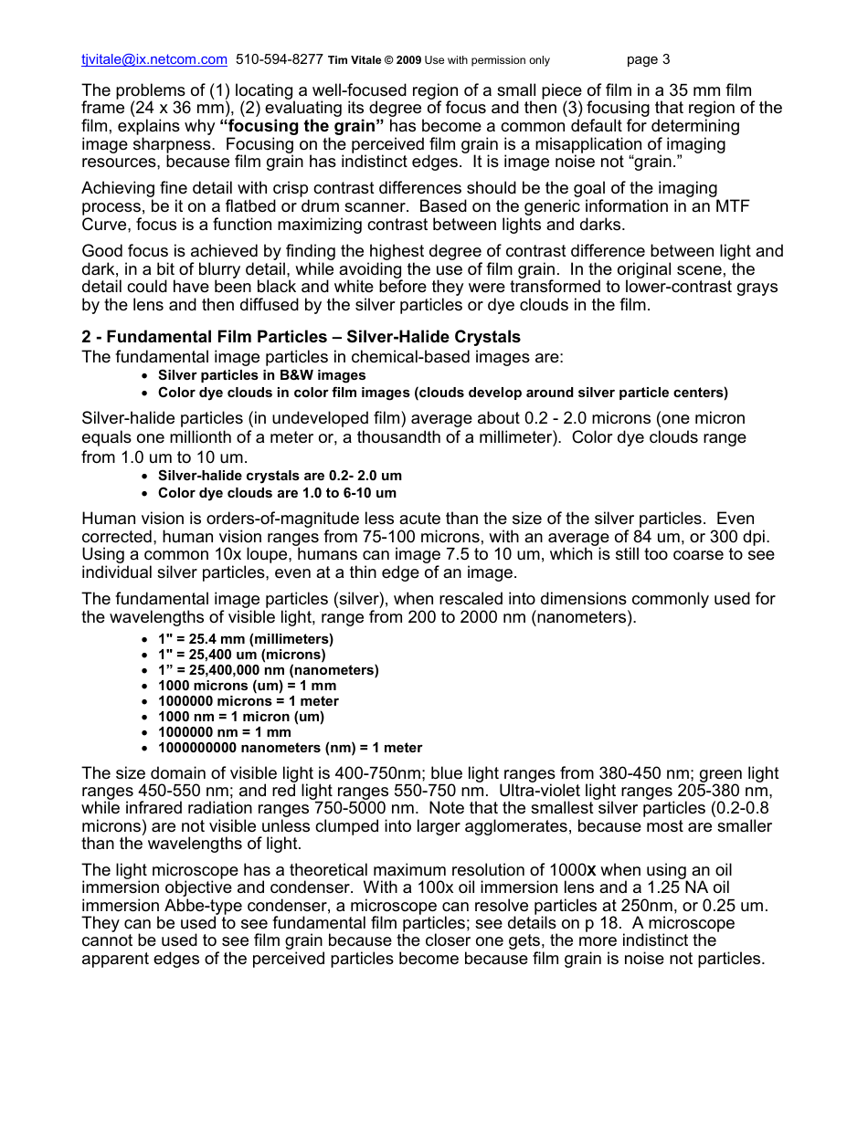 Film Grain, Resolution and Fundamental Film Particles - Version 24, Page 3