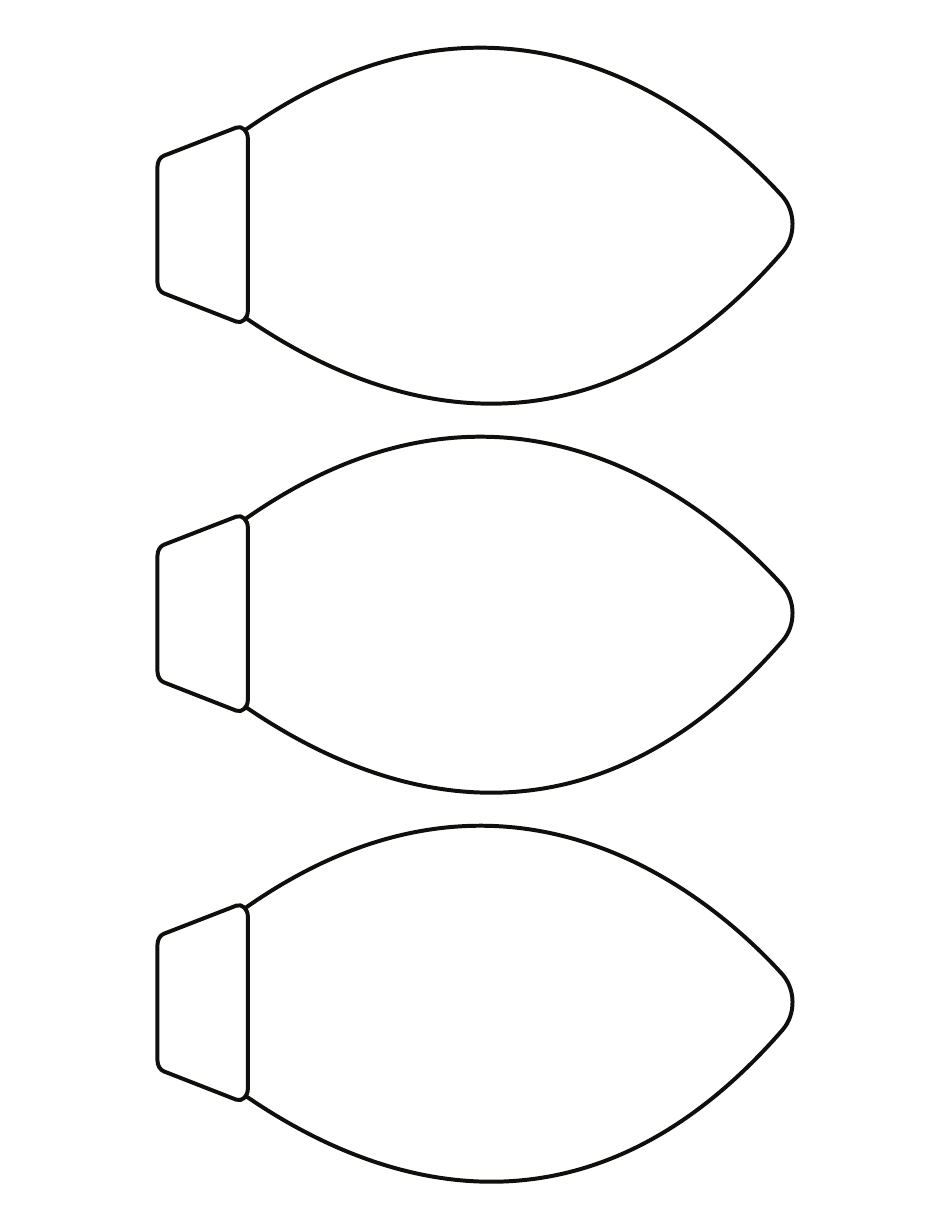 Christmas Light Template - Three Download Printable PDF | Templateroller