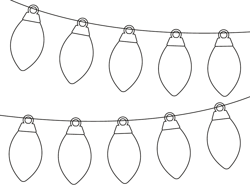 Christmas Light Template Ten Download Printable PDF Templateroller