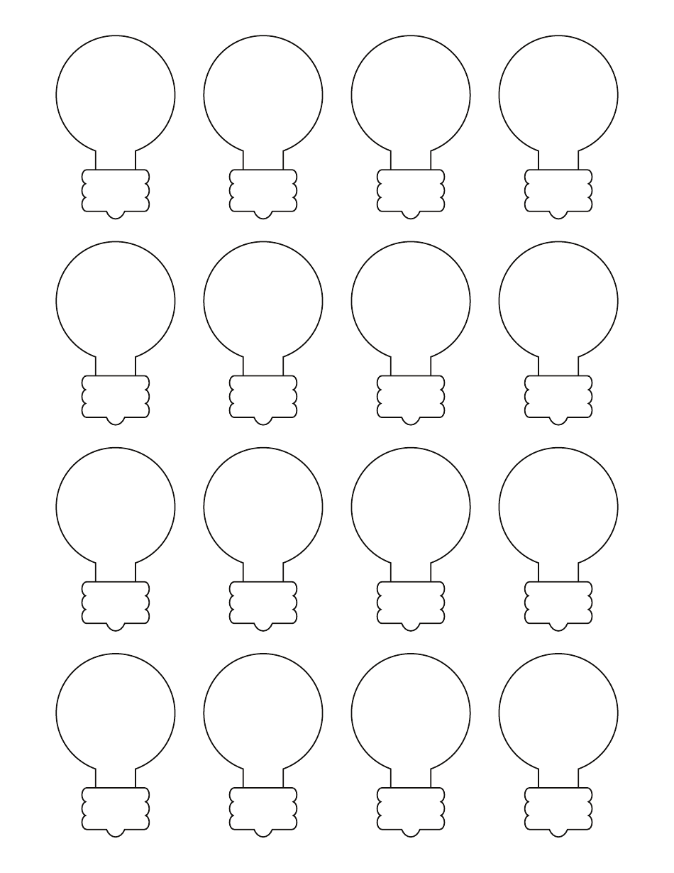 Christmas Light Template - Sixteen Download Printable PDF | Templateroller