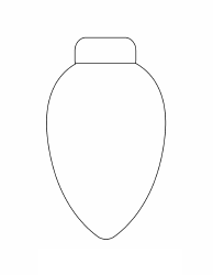 Document preview: Christmas Light Template - One Bulb
