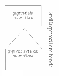 Document preview: Gingerbread House Template - Sides