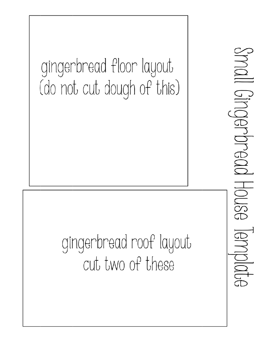 Gingerbread House Template Floor Download Printable PDF Templateroller