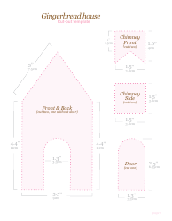 Document preview: Gingerbread House Template - Home