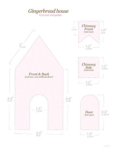 Gingerbread House Template - Home