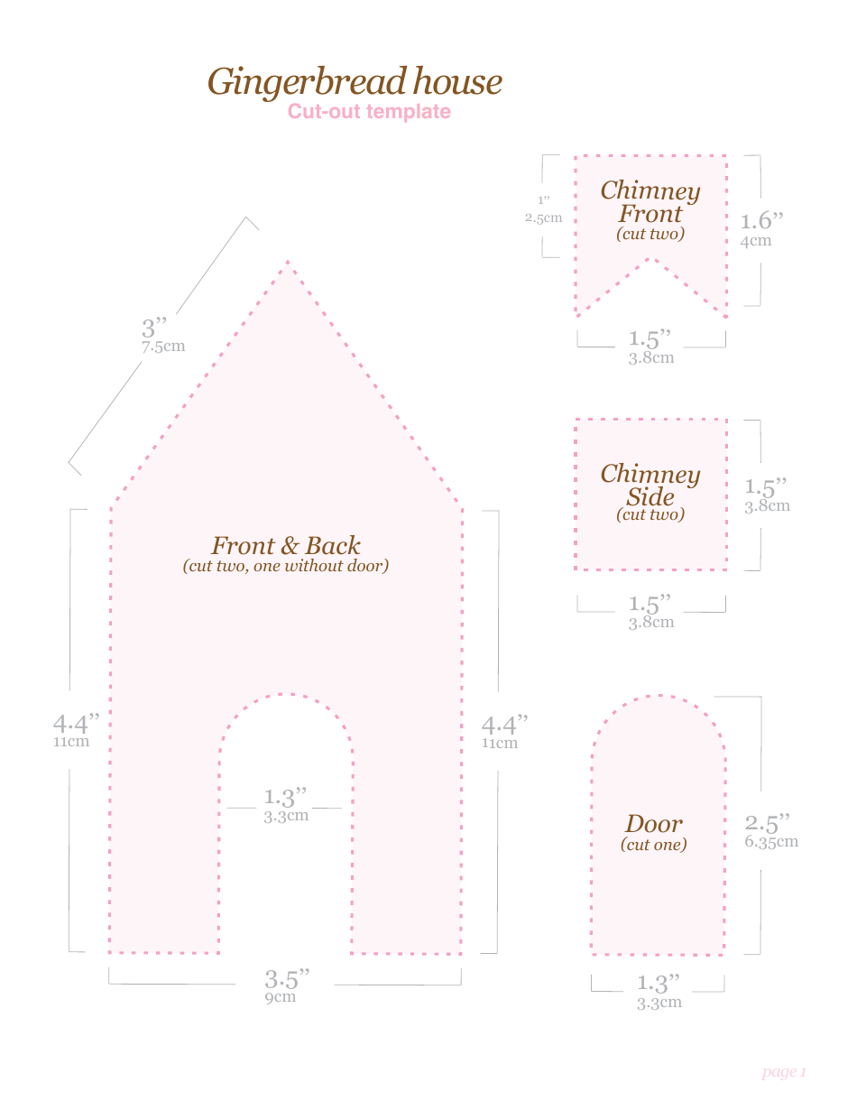 Gingerbread House Template Home Download Printable PDF Templateroller