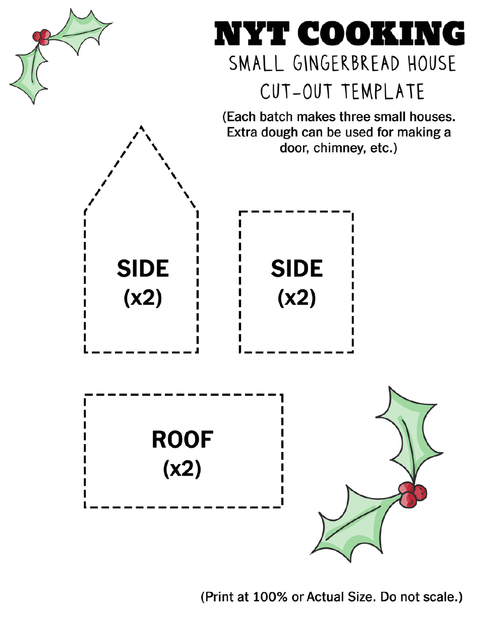 Gingerbread House Template - Full