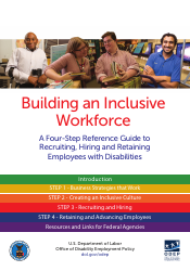 Document preview: Building an Inclusive Workforce: a Four-Step Reference Guide to Recruiting, Hiring and Retaining Employees With Disabilities, 2017
