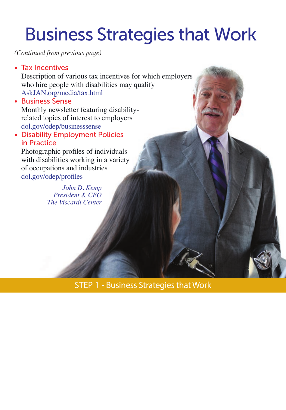 Building an Inclusive Workforce: a Four-Step Reference Guide to Recruiting, Hiring and Retaining Employees With Disabilities, Page 5