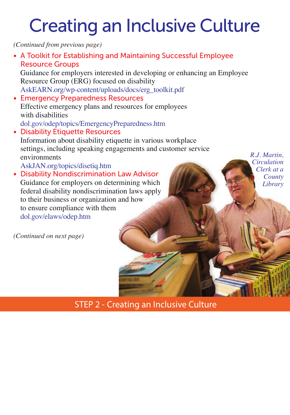 Building an Inclusive Workforce: a Four-Step Reference Guide to Recruiting, Hiring and Retaining Employees With Disabilities, Page 7