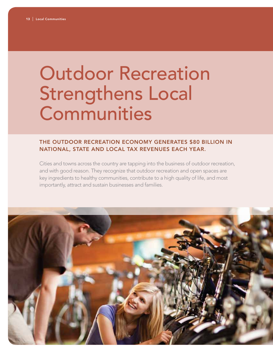 The Outdoor Recreation Economy: Take It Outside for American Jobs and a Strong Economy, Page 14