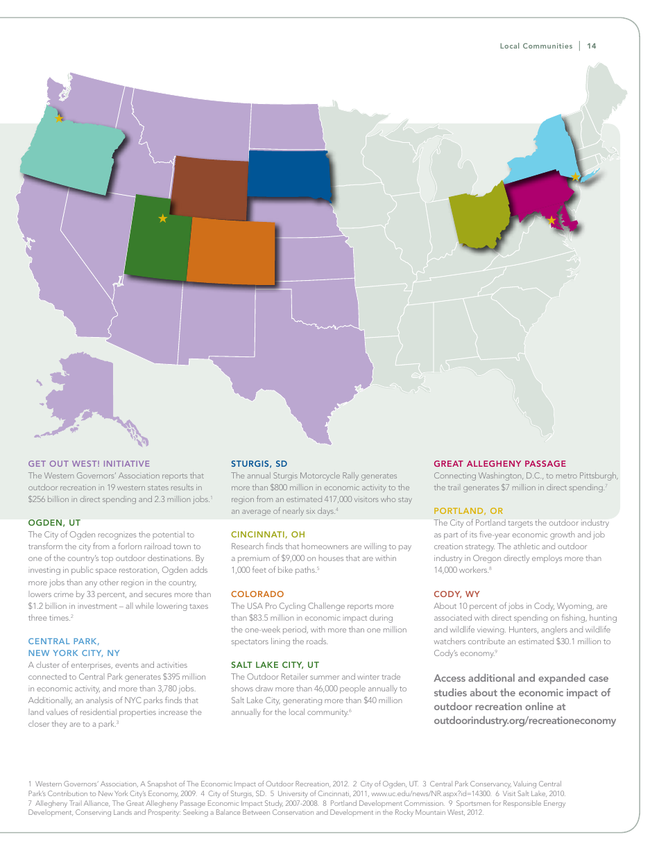 The Outdoor Recreation Economy: Take It Outside for American Jobs and a Strong Economy, Page 15