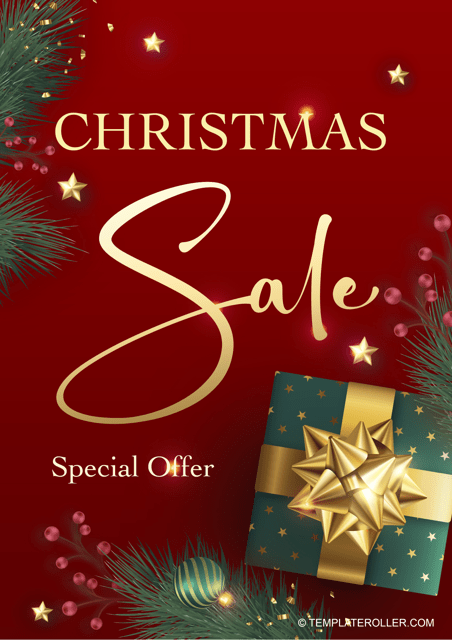 Christmas Flyer Template - Sale