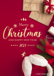 Document preview: Christmas Flyer Template - Merry Christmas