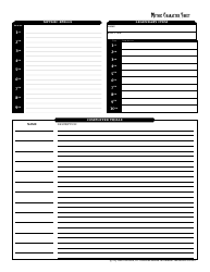 Pathfinder Mythic Character Sheet, Page 2