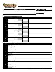 Document preview: Pathfinder Mythic Character Sheet