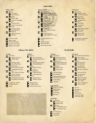Eso Sorcerer Character Sheet, Page 3