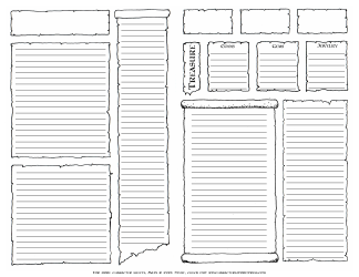 Rpg Character Sheet With Inventory Tracking Sheet, Page 2