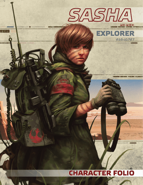 Star Wars: Edge of the Empire Sasha Explorer Character Sheet