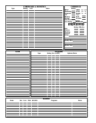 Shadowrun 3.1 Character Sheets, Page 16