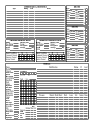 Shadowrun 3.1 Character Sheets, Page 18