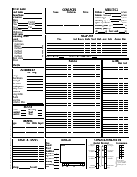 Shadowrun 3.1 Character Sheets, Page 2