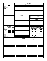Shadowrun 3.1 Character Sheets, Page 35