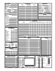 Shadowrun 3.1 Character Sheets, Page 3
