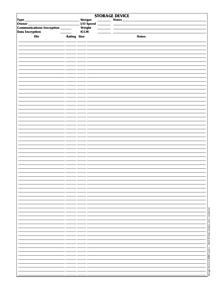 Shadowrun 3.1 Character Sheets, Page 40