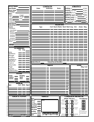 Shadowrun 3.1 Character Sheets, Page 4
