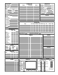 Shadowrun 3.1 Character Sheets, Page 6