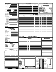 Shadowrun 3.1 Character Sheets, Page 7