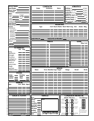 Shadowrun 3.1 Character Sheets, Page 8