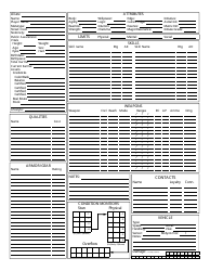 Shadowrun 5th Edition Character Sheets, Page 5