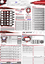 Document preview: Dungeons & Dragons Gimmicky Character Sheet