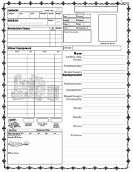 Dungeon &amp; Dragons 5e Player Character Record Sheet, Page 2