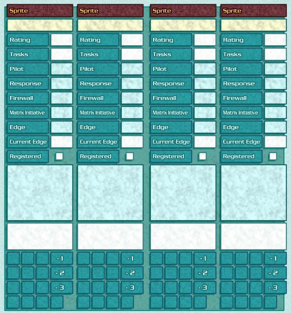 Shadowrun 4th Edition Character Sheet, Page 16