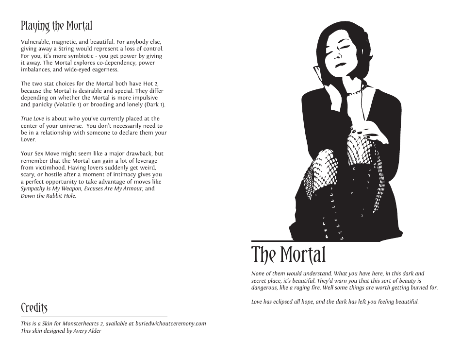 Monsterhearts 2 Character Sheets, Page 13