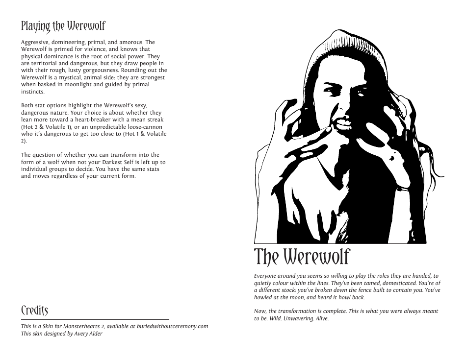 Monsterhearts 2 Character Sheets, Page 19