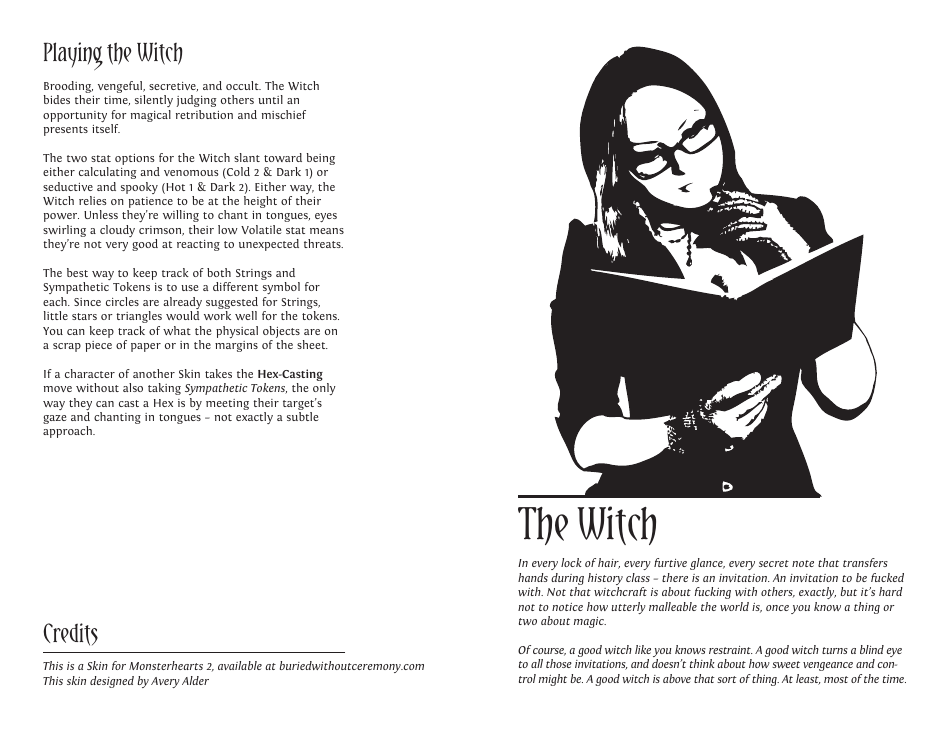 Monsterhearts 2 Character Sheets, Page 21