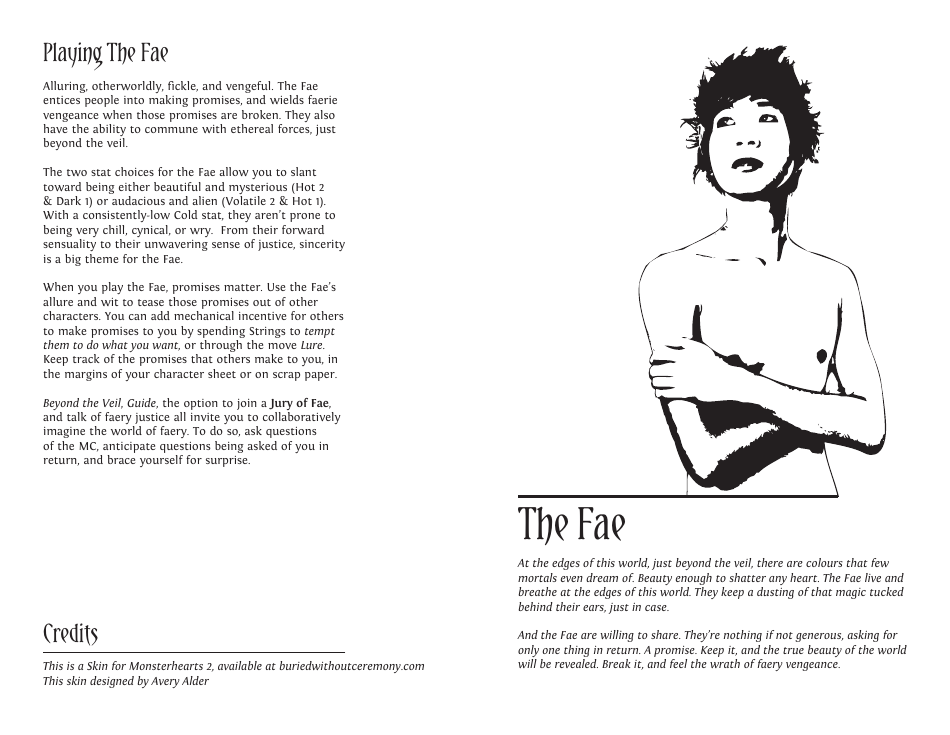 Monsterhearts 2 Character Sheets, Page 3