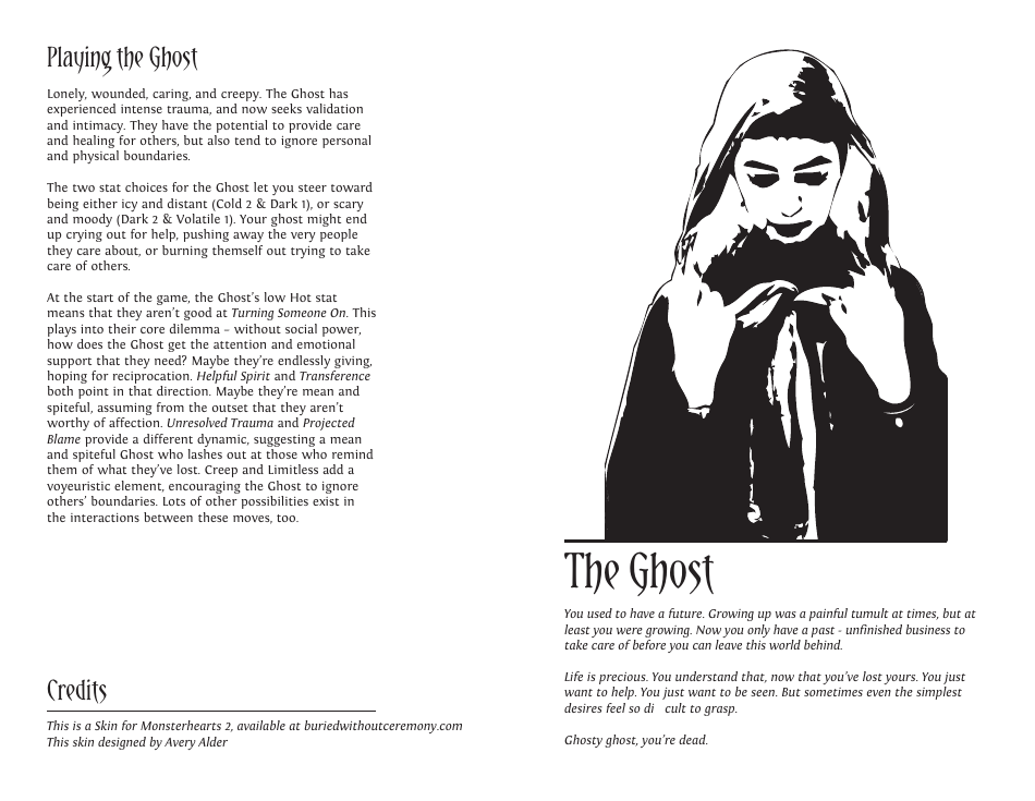 Monsterhearts 2 Character Sheets, Page 5