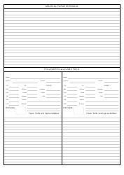 D&amp;d Spellcaster Character Sheet, Page 6