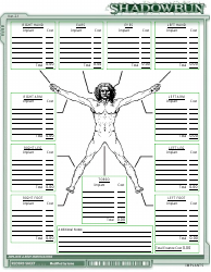 Shadowrun Character Sheet - Green, Page 10