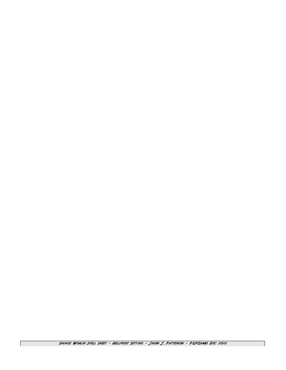 Savage Worlds Interactive Character Sheet, Page 4