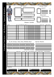 Advanced Dungeon &amp; Dragons Character Sheet, Page 4