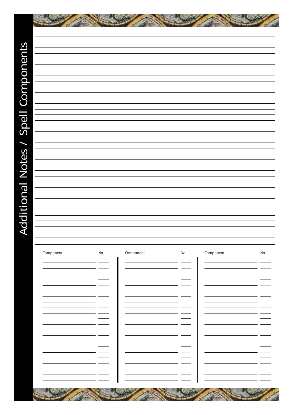 Advanced Dungeon  Dragons Character Sheet, Page 8