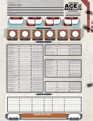Star Wars Age of Rebellion Character Sheet