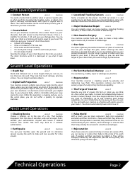 Dungeon Planet Character Sheets, Page 10